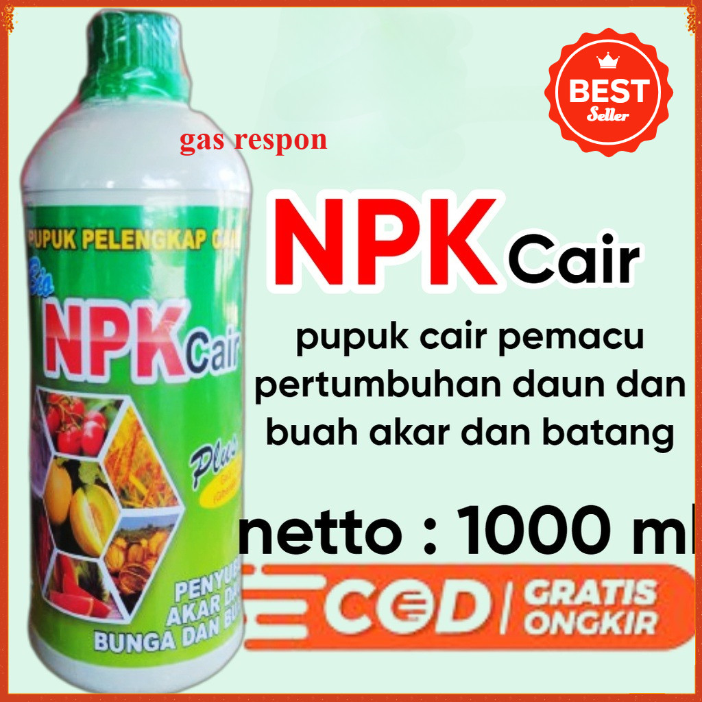 Bio NPK Cair Pupuk Bio Npk Cair plus Ga3 21% 1 liter