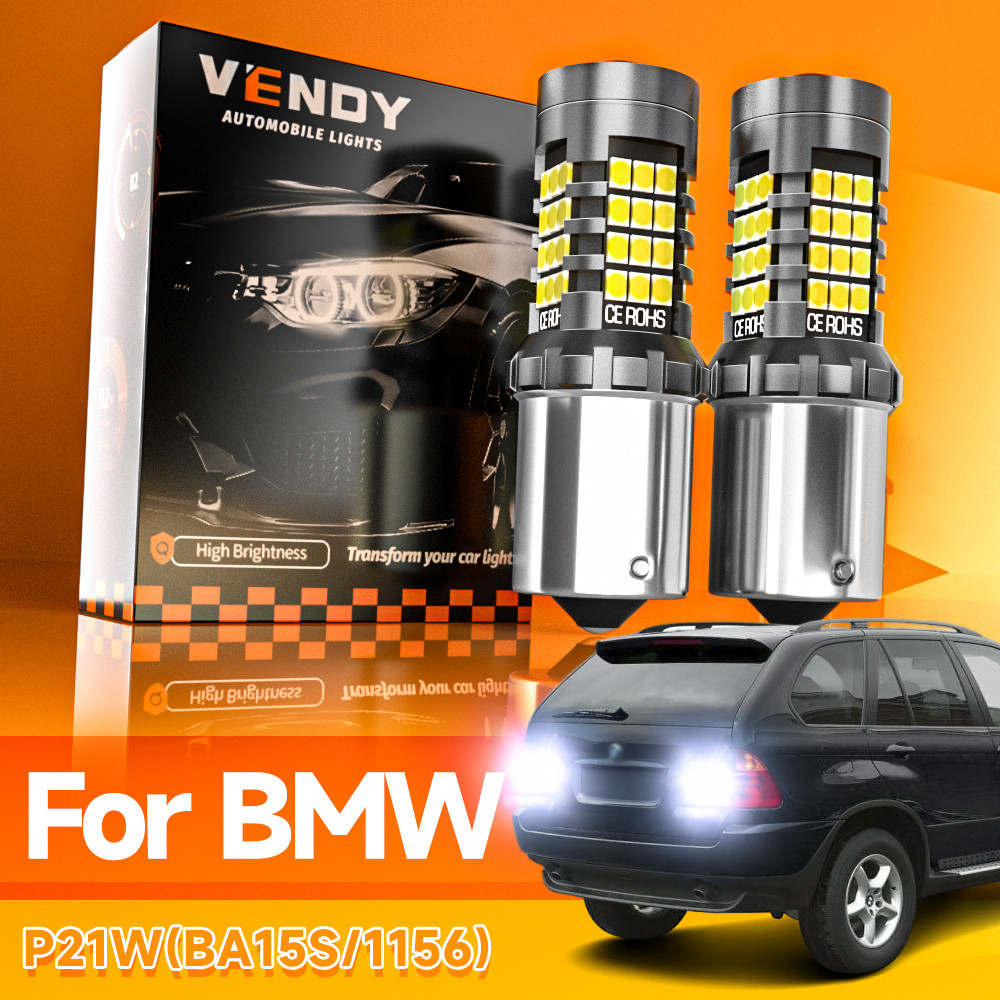 2x LED Reverse Light Blub Backup Lamp P21W BA15S For BMW E63 E64 X1 E84 F48 X2 F39 X3 E83 X4 F26 X5 