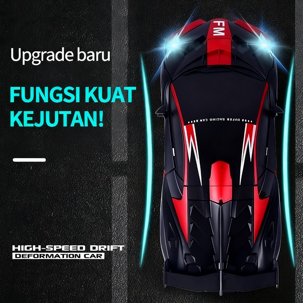 JAMIN MURAH PICK STARS RC mobil polisi jadi robot remote control mainan Mobil Remot kontrol Robot Tr