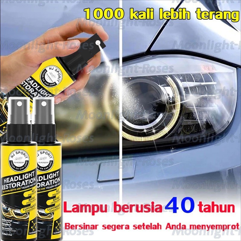 Headlight Restored / Pengkilap Mika Lampu / Headlamp Polish/Pembersih Kaca Lampu Mobil Kusam / Headl