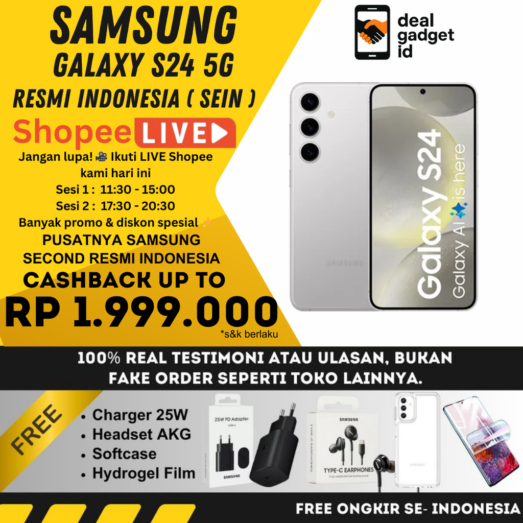 SAMSUNG GALAXY S24 5G | S23 5G | S22 5G 512GB 256GB 128GB SECOND RESMI INDONESIA