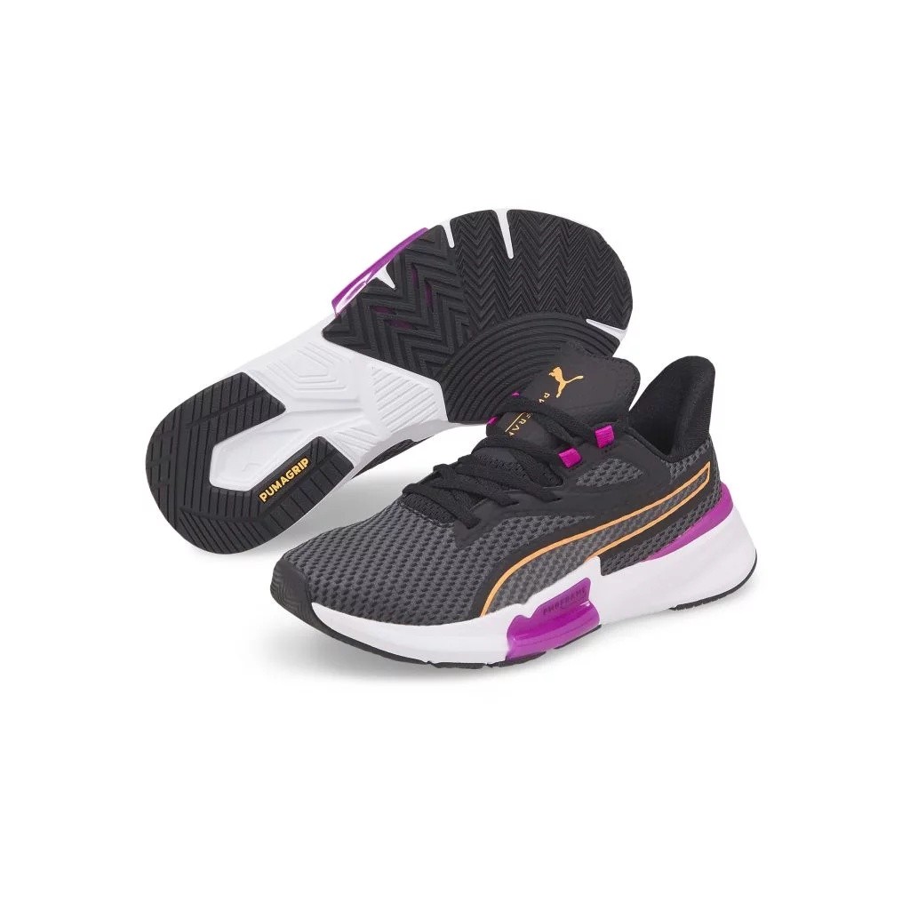 SEPATU RUNNING PUMA PWRFrame TR Wn s Puma Black-Deep Orchid- 376170 04