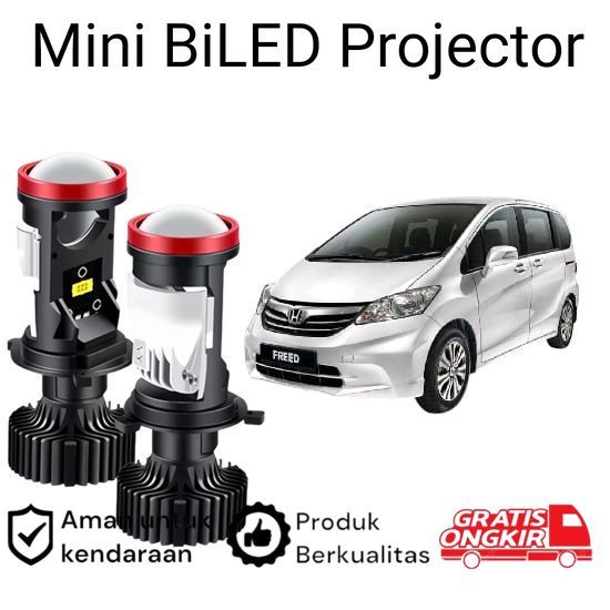 2pcs Lampu Utama LED H4 Projector High Power Mobil Honda Freed 2009 2017 Koko