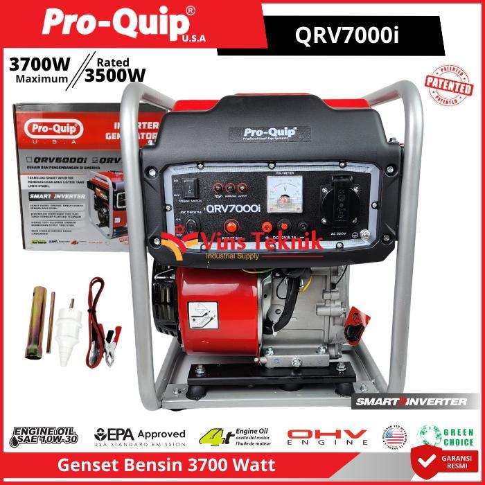 ProQuip QRV7000i QRV 7000 Mesin Genset Listrik Genset Bensin Gasoline Generator Genset 3700Watt