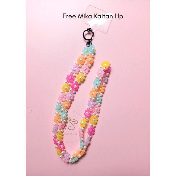Gantungan Hp Panjang Daisy - kalung Hp Panjang - Kalung ID Card - Tali Hp panjang - Tali Id card pan