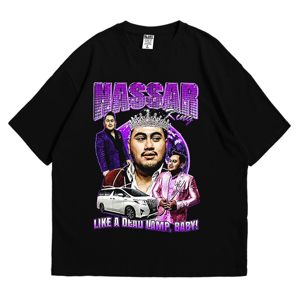 100% Katun Rollingstout Tshirt  - Nassar Dead Lamp | Kaos Band | Kaos Parodi  | BAJU MUSIK METAL ROC