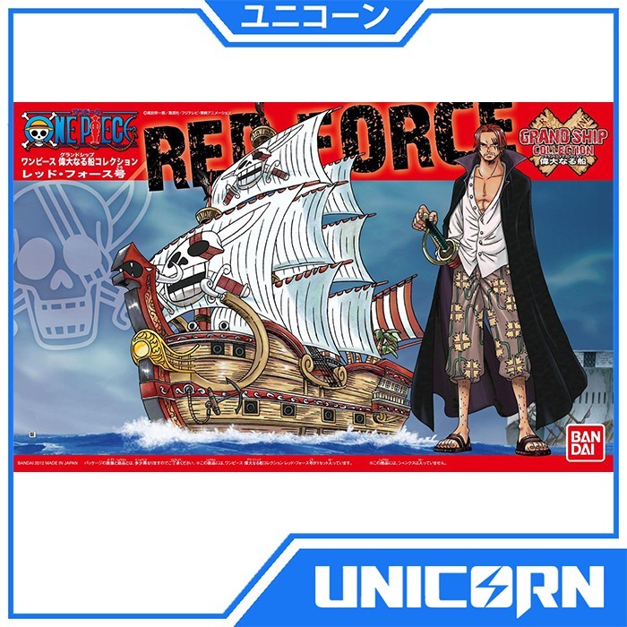 Grand Ship Colletion Red Force Shanks Original Bandai Kapal One Piece Model Kit GSC Red Force