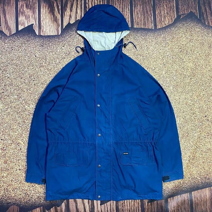 jaket parka mountain LUCKY STRIKE jaket biru multi big pocket casual murah bagus size XXL