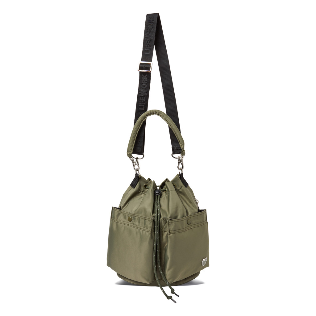 LIFEWORK - Mondern City Ladok Two Pocket Bucket Bag Khaki - Tas Acc Khaki Unisex