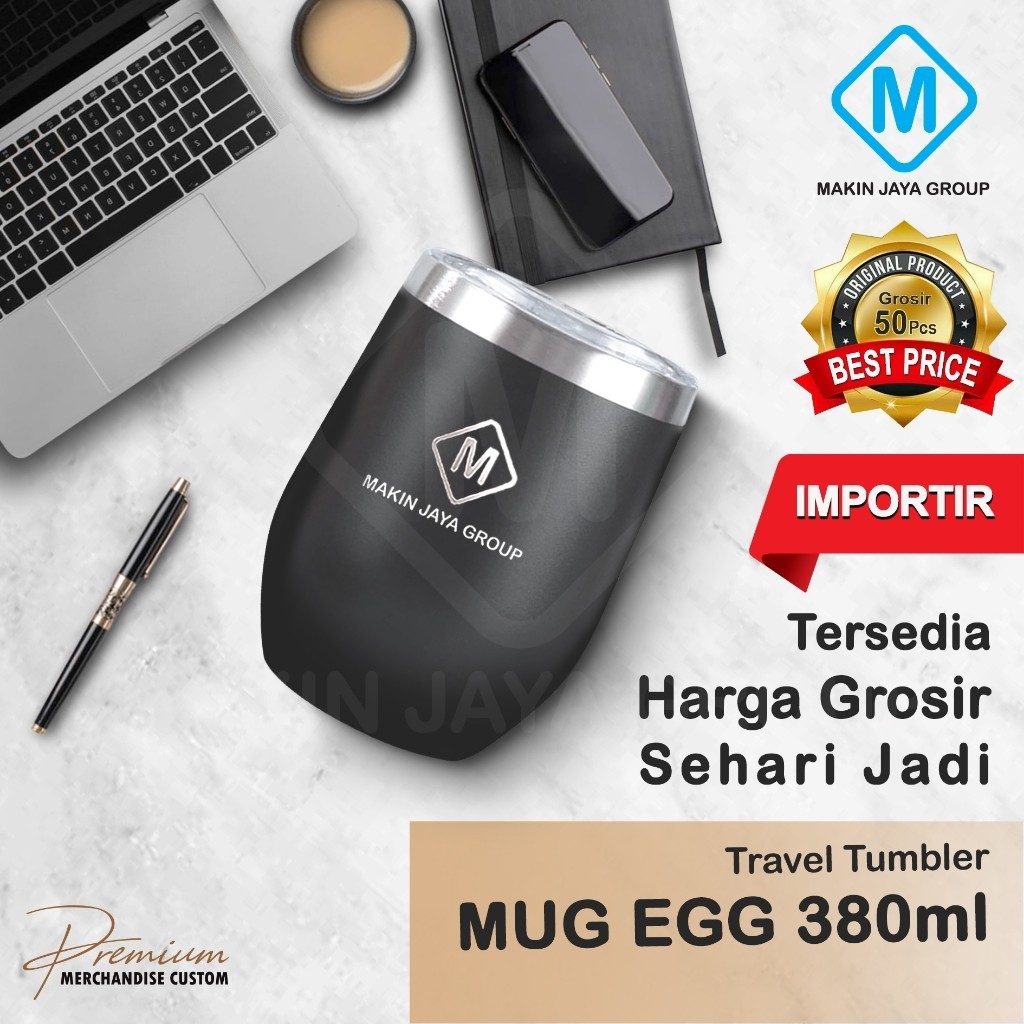 Coffee Stainless Mug Cupapi Mug Egg Custom Gelas Kopi Laser Grafir