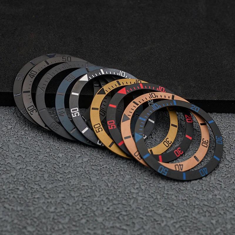 Mod 38 *30.5mm Sloped SUB Ceramic Bezel ert Fits for SKX007 SKX009 SKX011 SRPD Watch Case Men Watch 