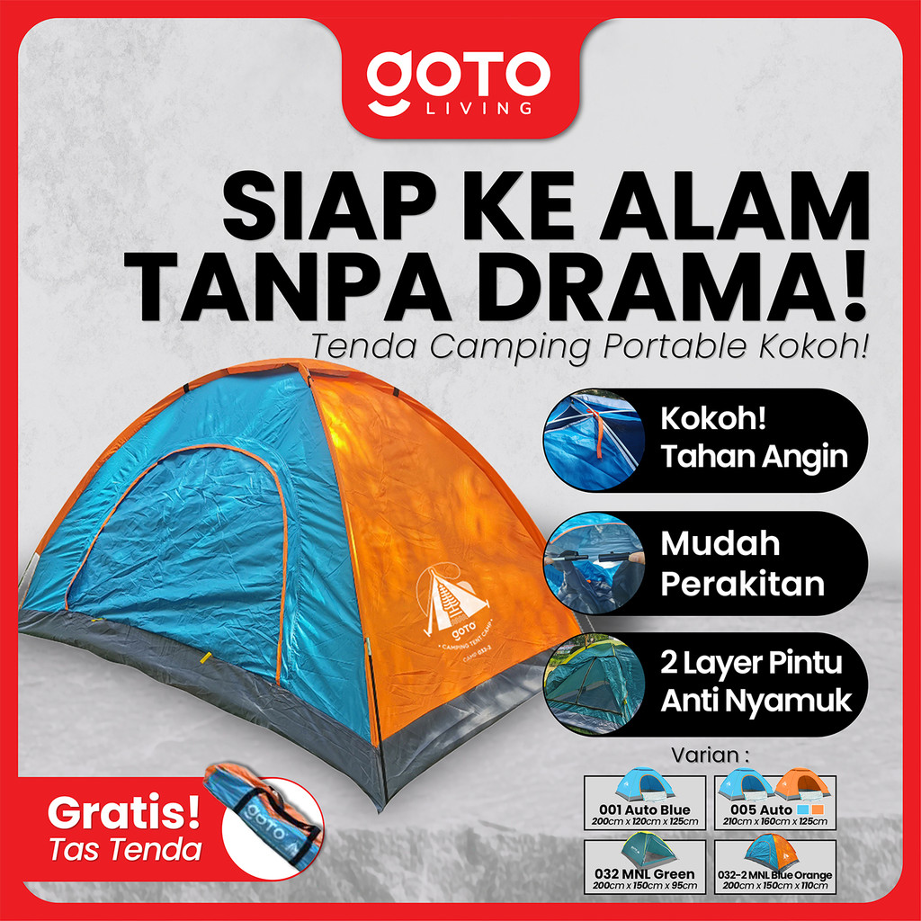 Goto Tent Camp Tenda Alat Camping Kemah Lipat Kemping Gunung Outdoor