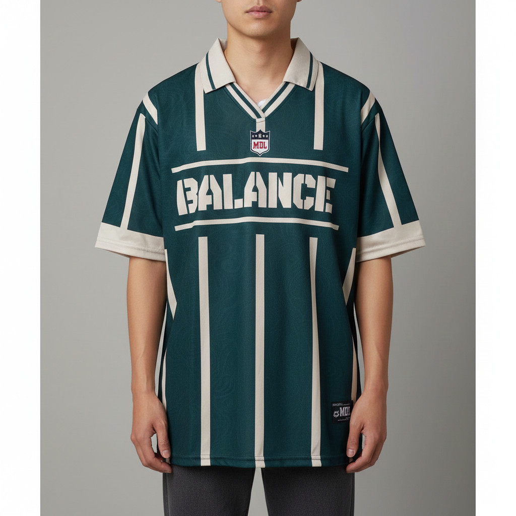 JERSEY BALANCE BERKERAH VINTAGE BAJU KAOS OVERSIZE LD120 JUMBO XXL STREETWEAR RETRO BRANDED