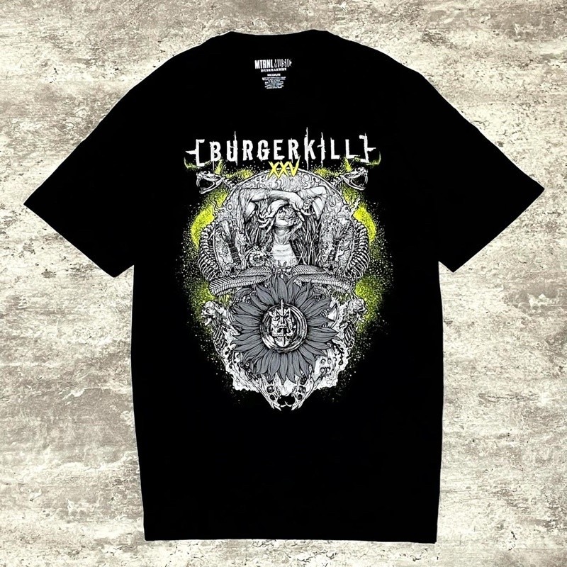 Maternal x Burgerkill - Intuition Tshirt - Black | Original Merchandise Tidur pendek Fashion Hardwor