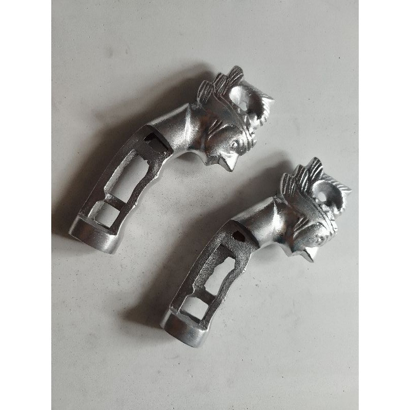 pegangan gagang golok alumunium motif wayang murah aksesories perkakas kebun dan peralatan kebun pro