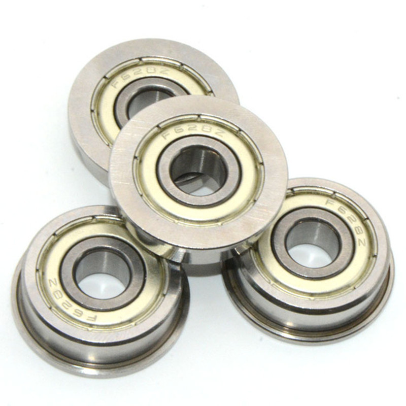 50pcs Miniature flange bearing F623ZZ F624ZZ F625ZZ F626ZZ F627ZZ F628ZZ F629ZZ Flanged Deep Groove 