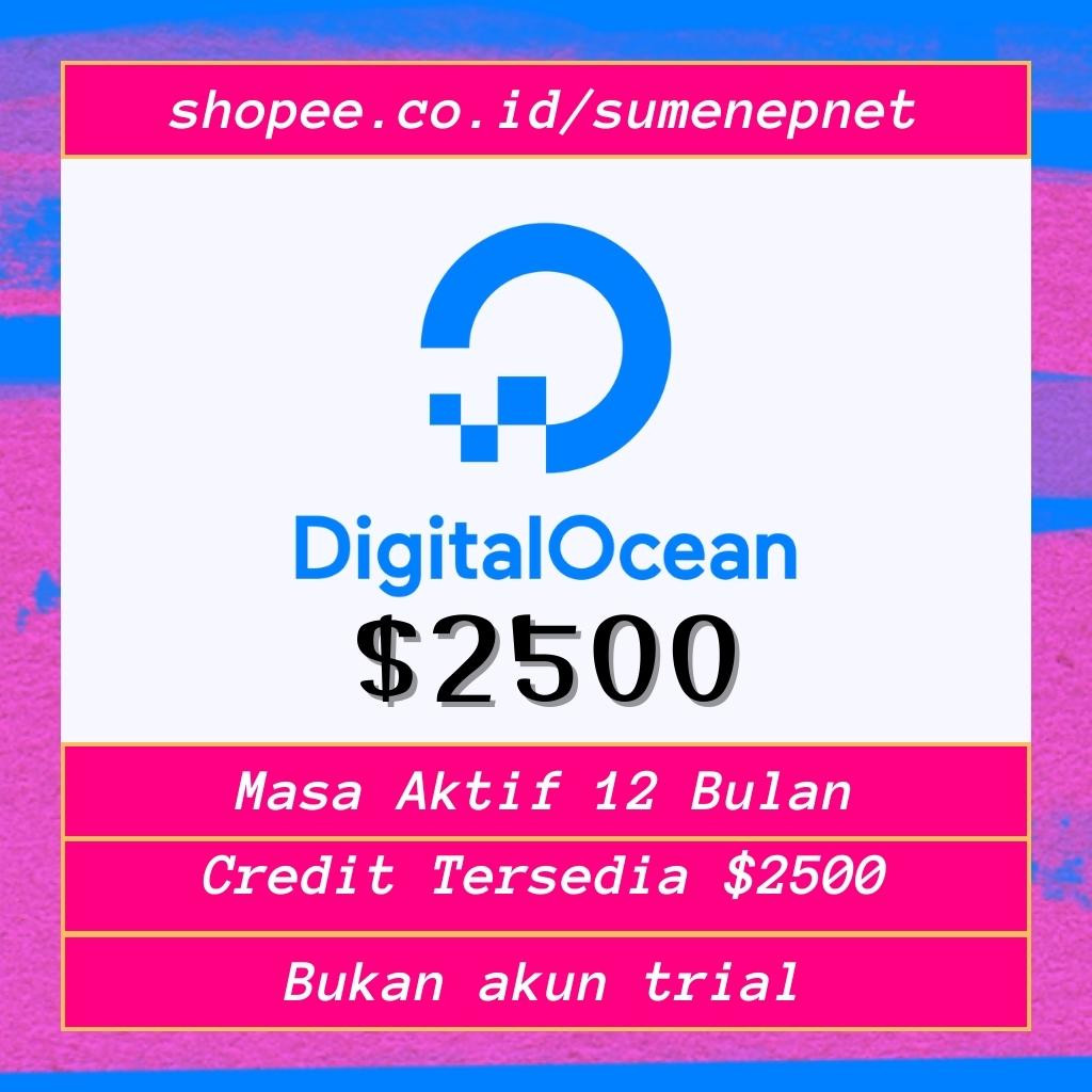 Digital Ocean Balance $2500 Droplet 25 VPS