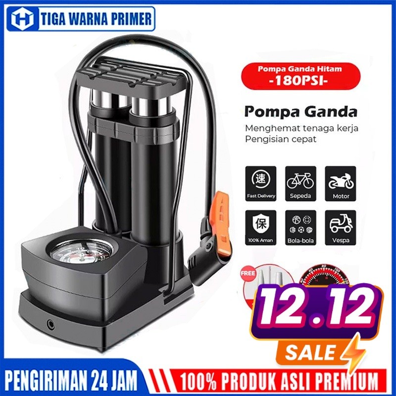 Pompa Angin Kaki/Pompa Kaki/Pompa Ban Mini Foot Pump Portable High Pressure Pompa Angin Kaki Untuk b