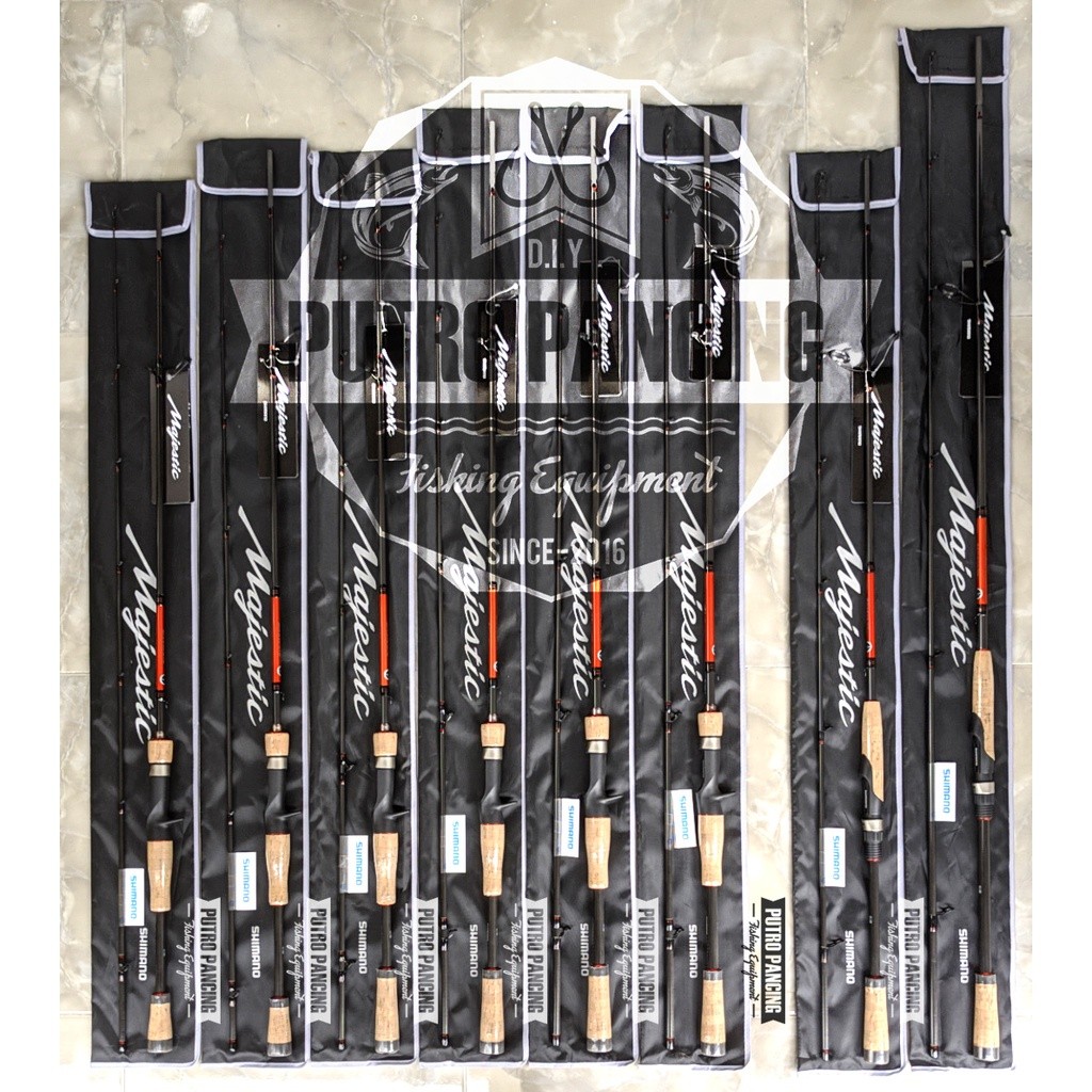 Rod Joran Shimano Majestic Baitcasting dan Spinning
