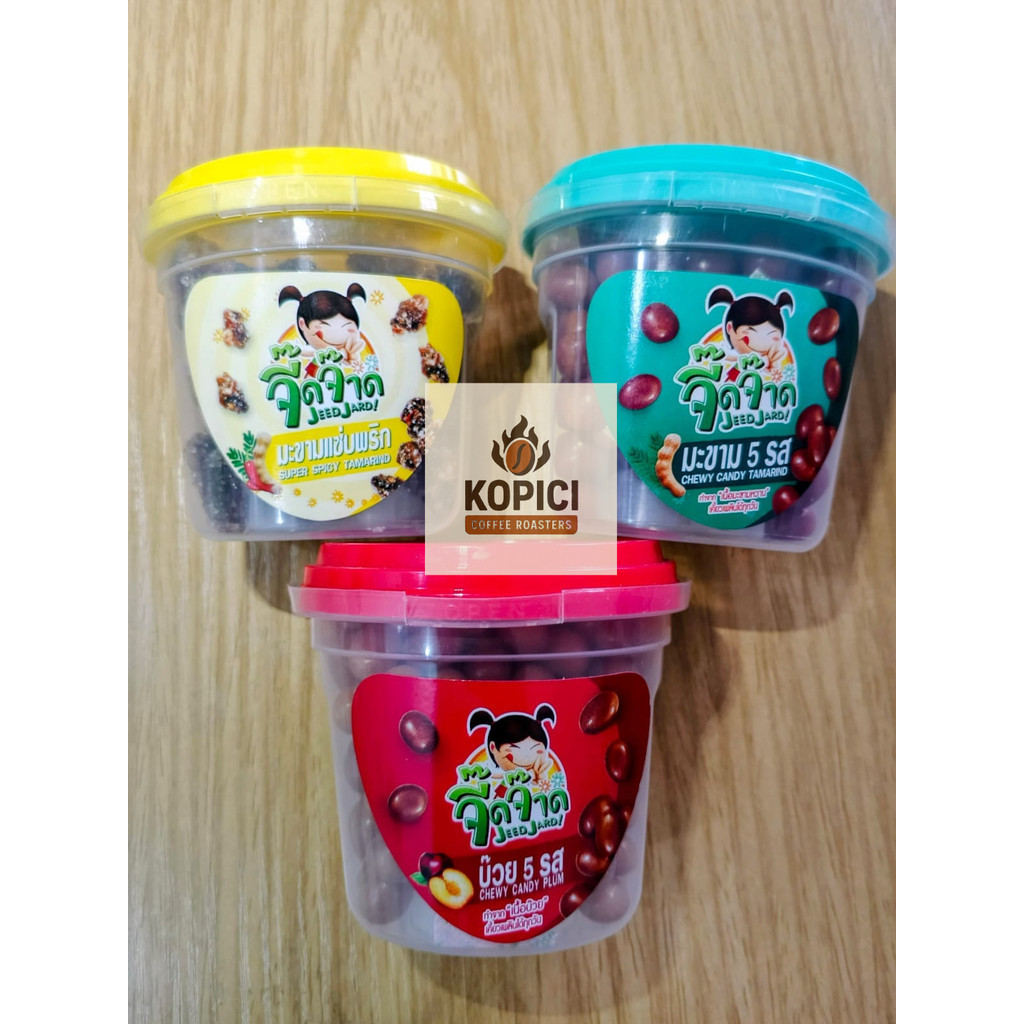 Ready JEEDJARD Candy Chewy. Tamarind / Plum / Spicy Tamarind. HALAL