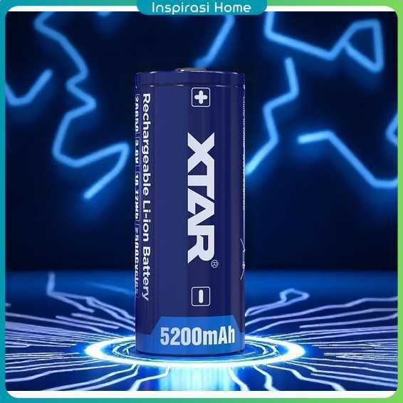 XTAR Baterai Rechargeable 26650 Li-Ion 3.6V 5200mAh 1 PCS