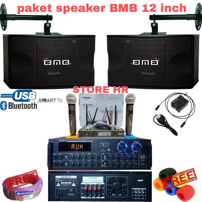paket karaoke speaker bmb 12 inch original sound system