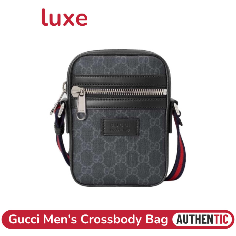 Menyediakan resi Gucci Men's Crossbody Bag Tas belakang