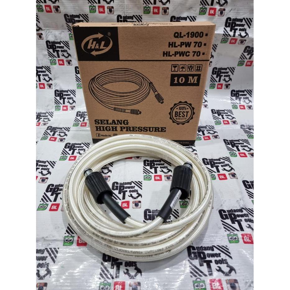 Selang Jet Cleaner Selang High Pressure Steam Cuci Motor Mobil 10meter - H&L10METER