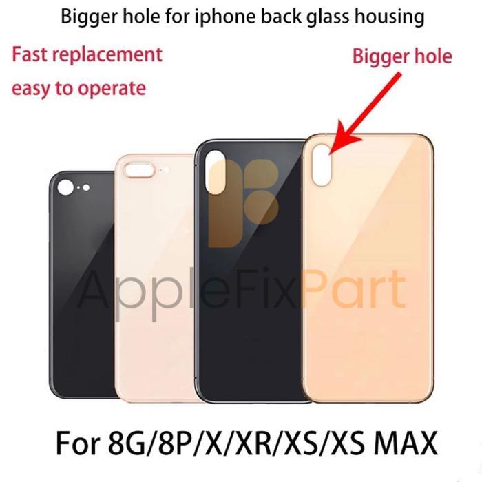 BACKGLASS IPHONE 8 PLUS BIGHOLE - SPACE GRAY