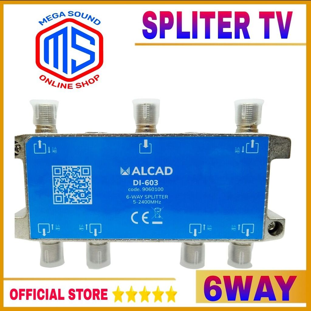 Spliter Alcad 6 way Spliter TV