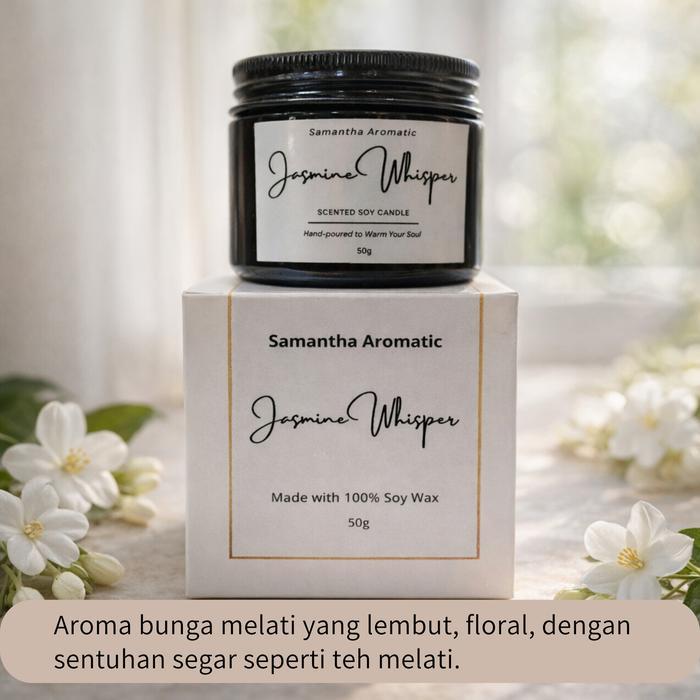 Lilin Aromaterapi Premium 50gr Scented Candle Aromaterapi 100% Soy Wax Lilin Aromaterapi Ruangan Tah