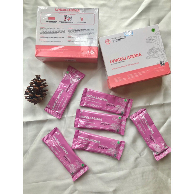 Lvn Collagenia Original 100% Bpom 1 Box isi 10 Sachet