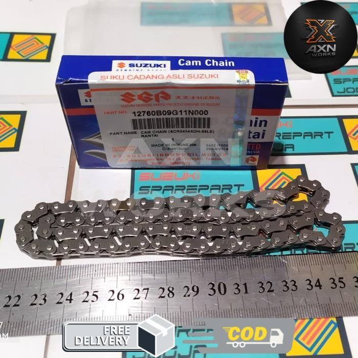 Suzuki Parts 12760B09G11N000 Cam Chain / Rantai Kamprat Suzuki Smash 110 Ori - Not Specified
