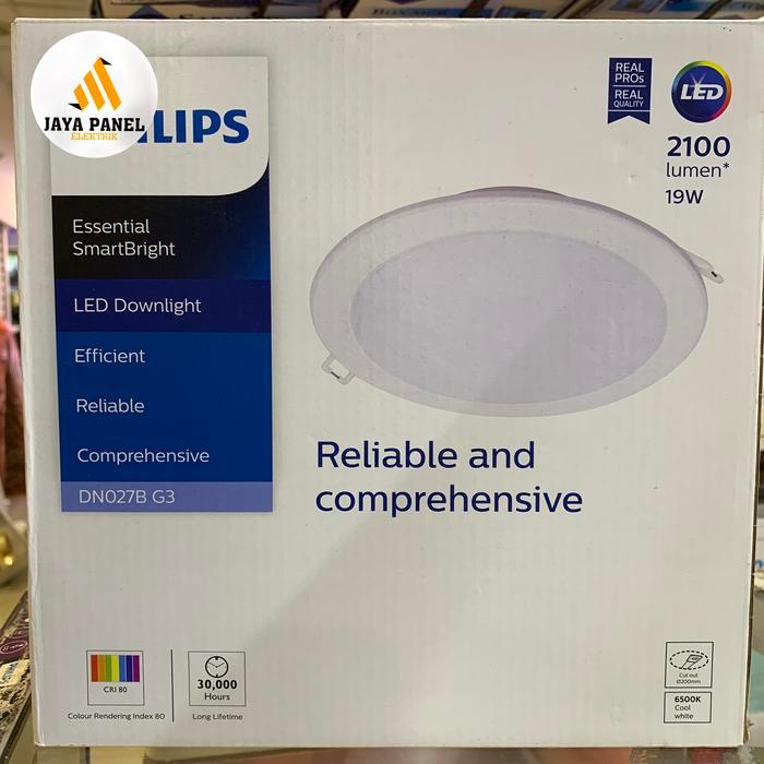philips led downlight dn027b G3 19 watt 8 inch putih