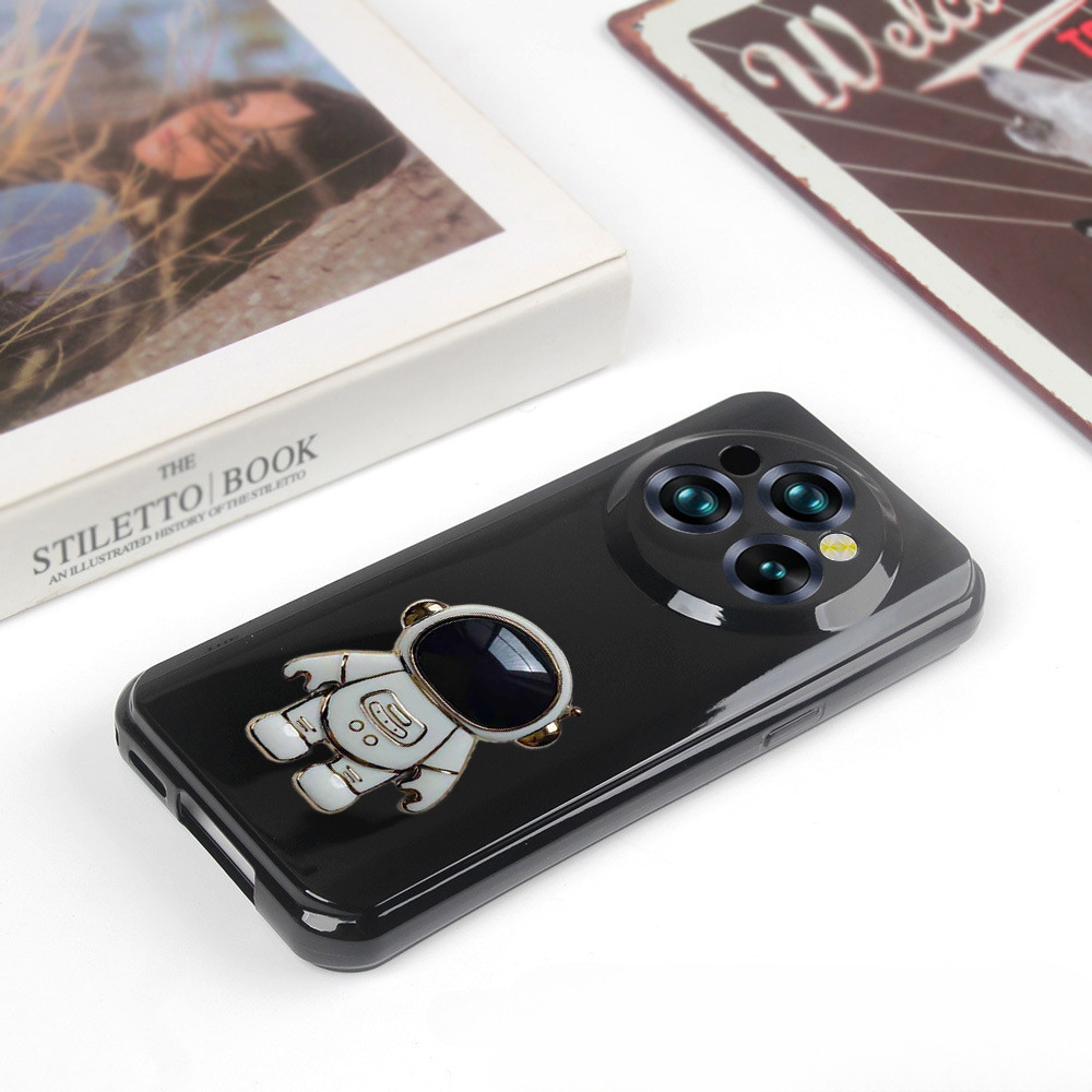 Untuk Oukitel WP62 Phone Case Soft Rubber Halus Soft Shockproof Dengan Penutup Braket Astronot untuk