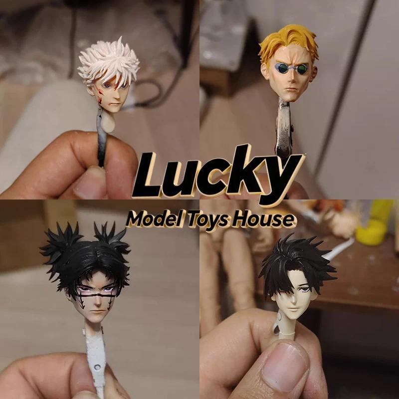 15 Days 1/12 Blood Gojo Head oso Yuta Nanami Kento Anime Male Delicate Painted Head Sculpt For 6" Sh