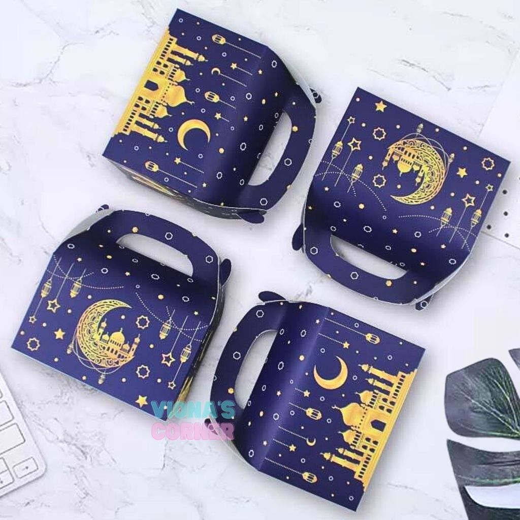 Gable Box Lebaran Kotak Hampers Kue Kering Souvenir Snack Goodie Bag Bingkisan Idul Fitri Hajatan