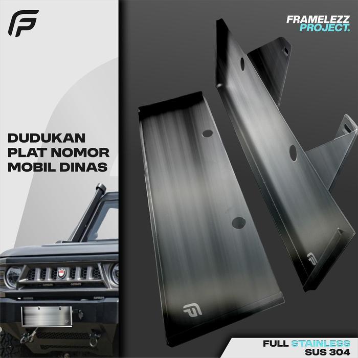 Dudukan Plat Dinas Dudukan Plat Mobil Stainless Dudukan Plat Mobil Selip Stainless Dudukan Plat Mobi