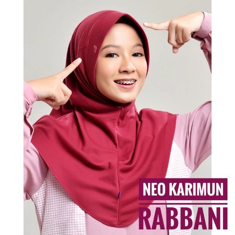 TERMURAH Rabbani - Hijab instan terbaru pet kecil antem NEO KARIMUN ori RABBANI