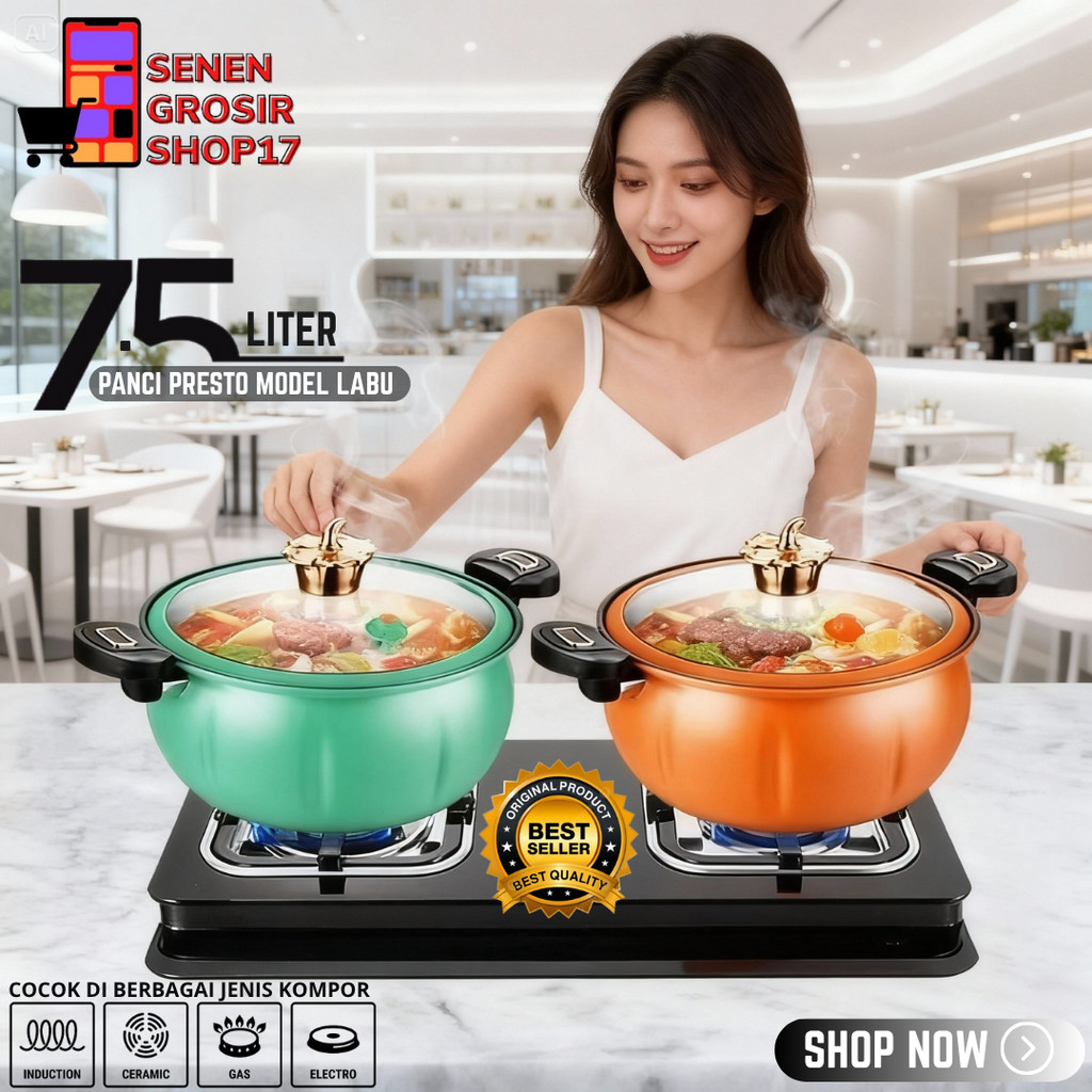 SN COD Panci Presto Labu Teflon Presto Pressure Cooker