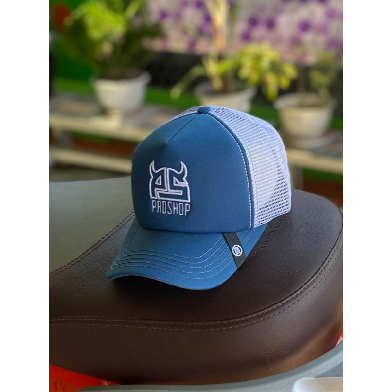 RANUWI PROSHOP Topi Jaring Pria Dewasa Orginal Distro Biru Putih Dloozy Official 010