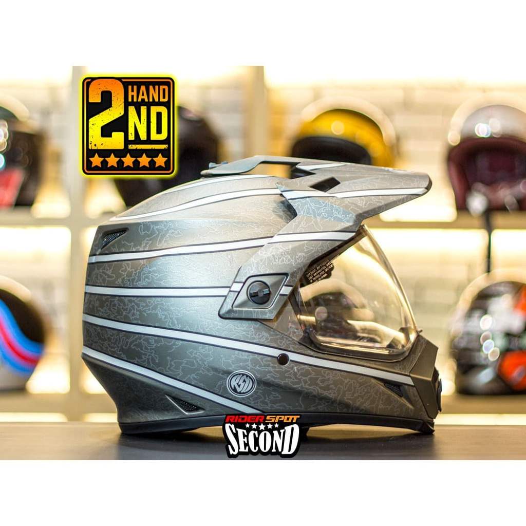 Helm Motor BELL MX-9 Adventure RSD Titanium Size M Second 2nd Dirt