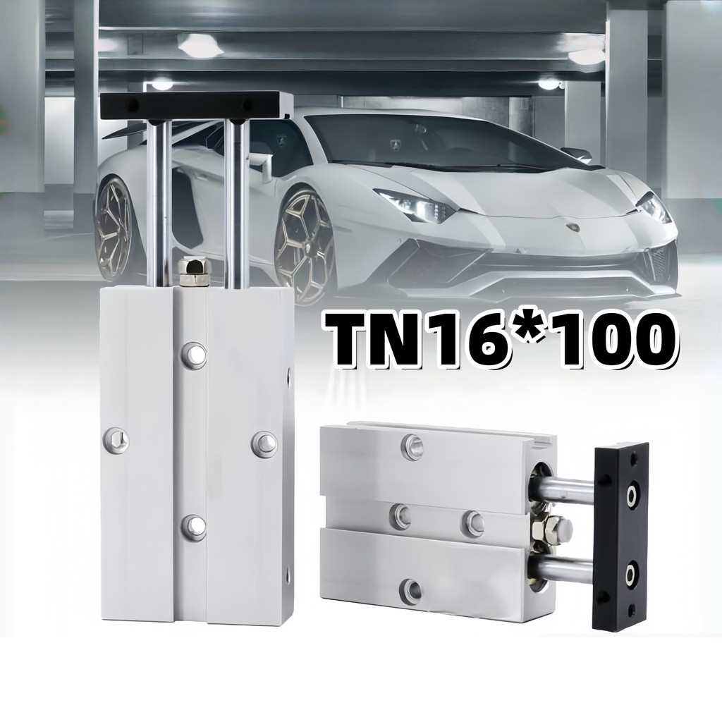 Cylinder Double Acting Double Rod Pneumatic Alloy Air TN16