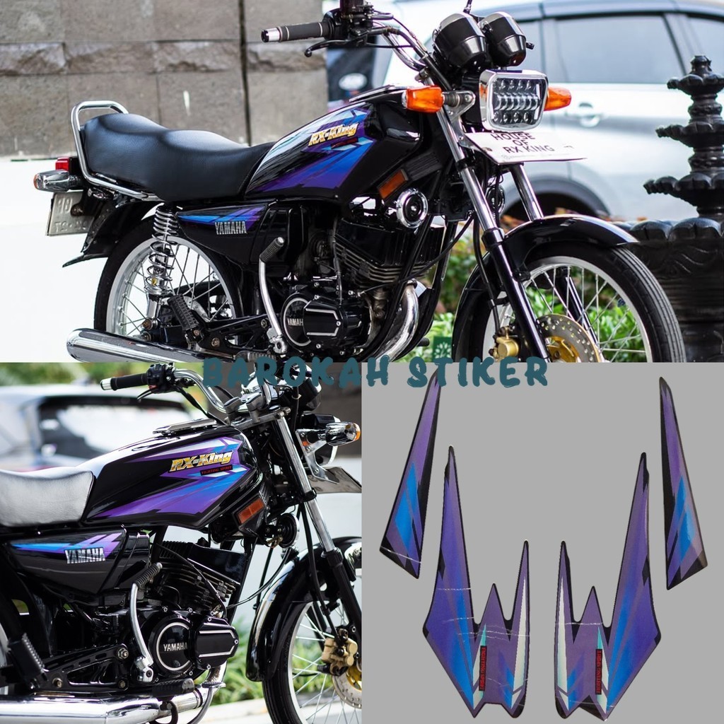 
STRIPING STICKER LIST MOTOR YAMAHA RX KING 2002 HITAM FULL BODY
