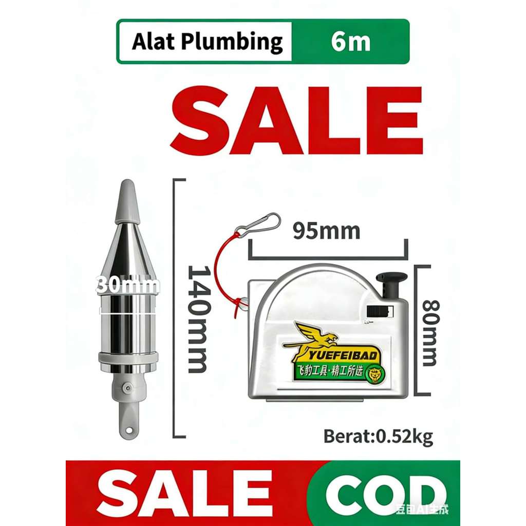 FEIBAO COD F82-2148 Lot  timbangan / lot tukang 3m 6m Penguncian otomatis Magnet yang kuat