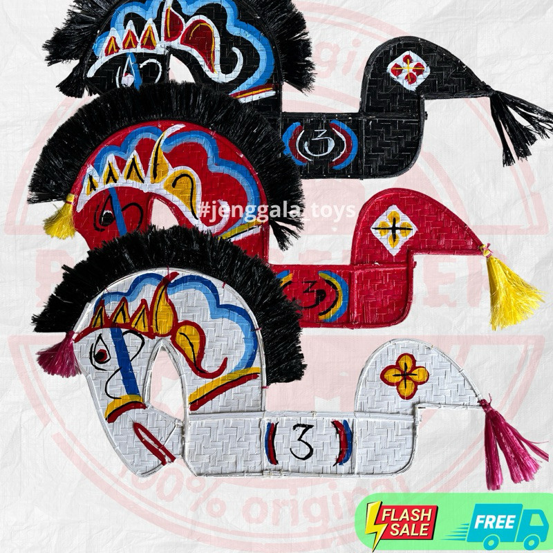 ASLI MAINAN KUDA LUMPING / JARANAN / KUDA KEPANG BESAR / Kuda Lumping Anak / kuda bambu KSENIAN