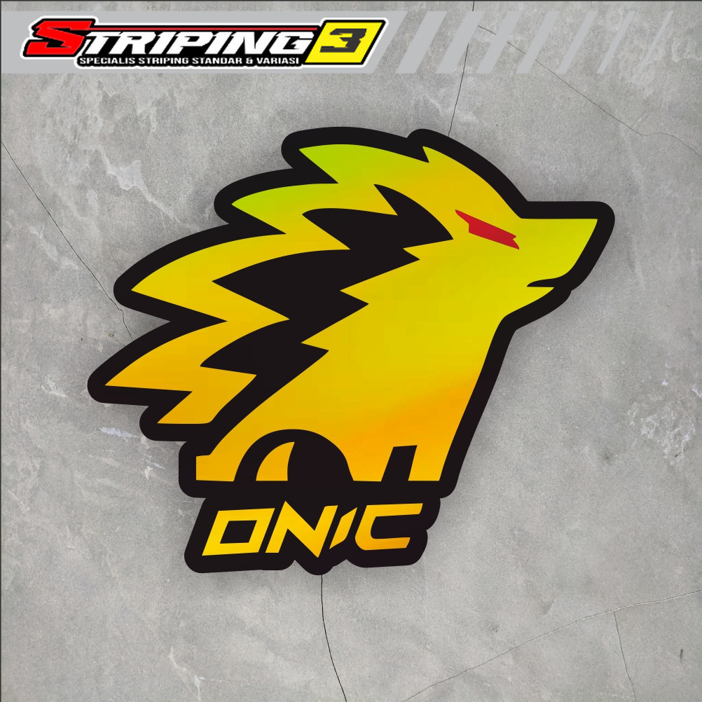 Sticker Hologram Onic Esport ukuran 7 cm sticker case hp dll