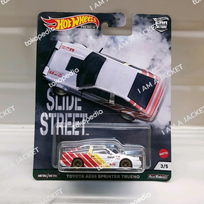 Hot wheels Premium Slide Street Toyota AE86 Sprinter Trueno hotwheels