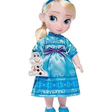 Disney Store Official Animators' Collection Elsa Doll, Frozen, Includes Olaf with Molded DetailsToy