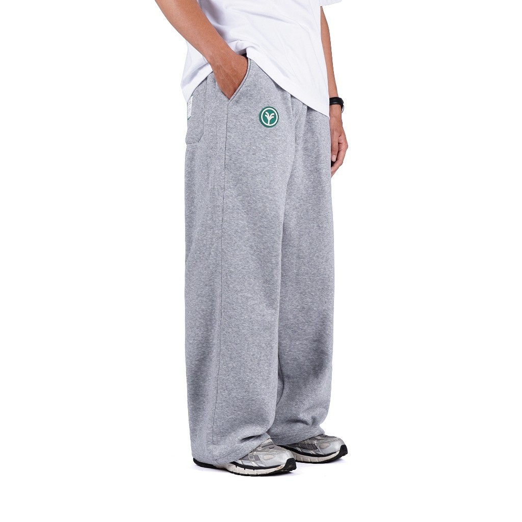 arro - VANTIVA Celana Sweatpants Loose Baggy Pants Fleece Grey Misty Vast